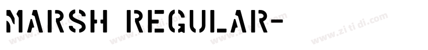 Marsh Regular字体转换